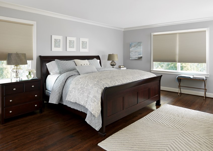 Southern California blackout shades bedroom
